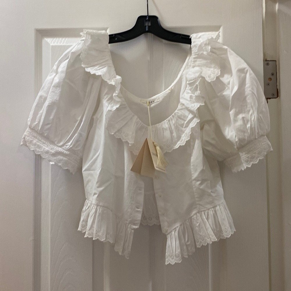 NWT Doen Wilma Top in Power. Size L